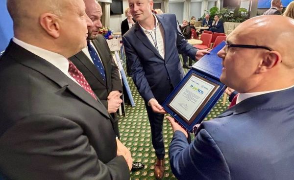 MSR „Gryfia” na uroczystości chrztu promu M/F Jantar Unity